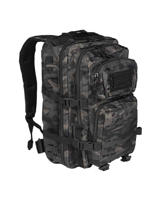 Mil-Tec US Assault Pack Large Laser Cut Dark Camo 36L – Tactical Military Backpack