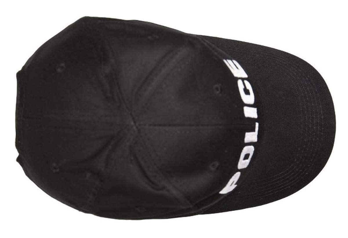 Police Black Tactical Baseball Cap – Security Guard Hat with Embroidered Logo