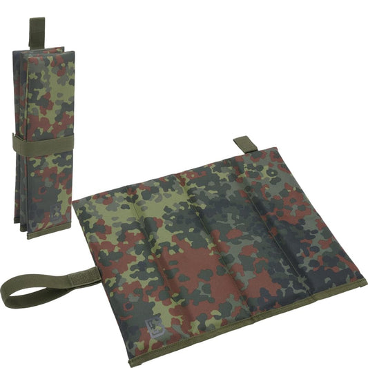 Brandit Sit Mat Flecktarn – Foldable Camo Trekking & Hunting Seat