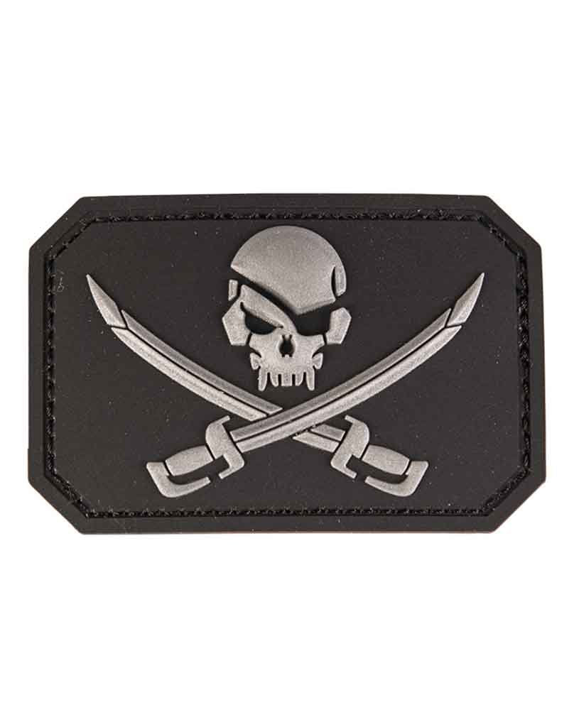 Mil-Tec Patch 3D Skull with Swords PVC with Velcro