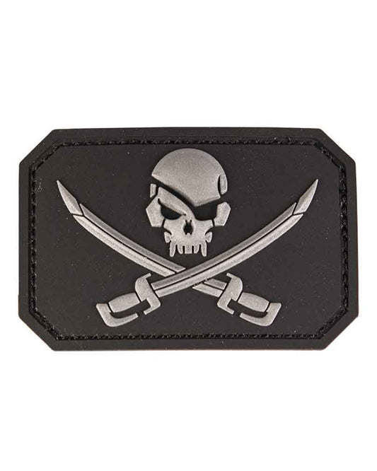 Mil-Tec Patch 3D Skull with Swords PVC with Velcro