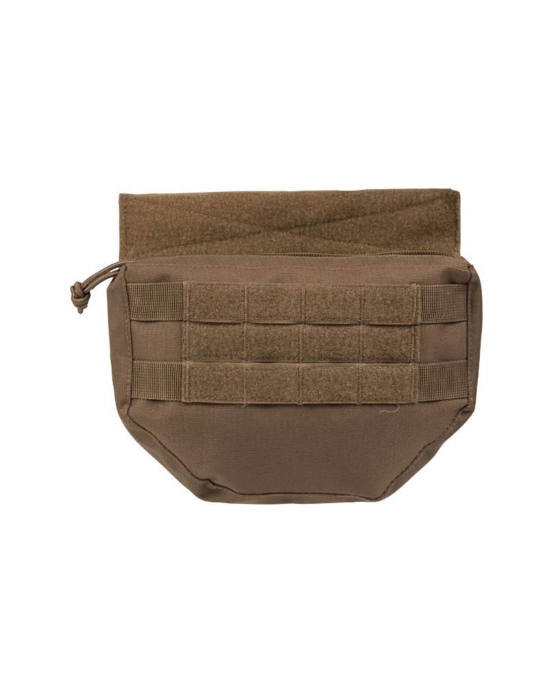 MIL-TEC Drop Down Pouch with MOLLE System for Plate Carrier Vest ID Patch - COYOTE TAN