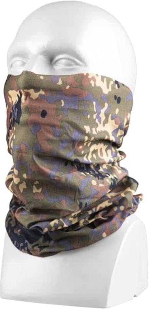 MIL-TEC Multi-Function Headgear - Men's, Flecktarn Camo, One Size, 12216021