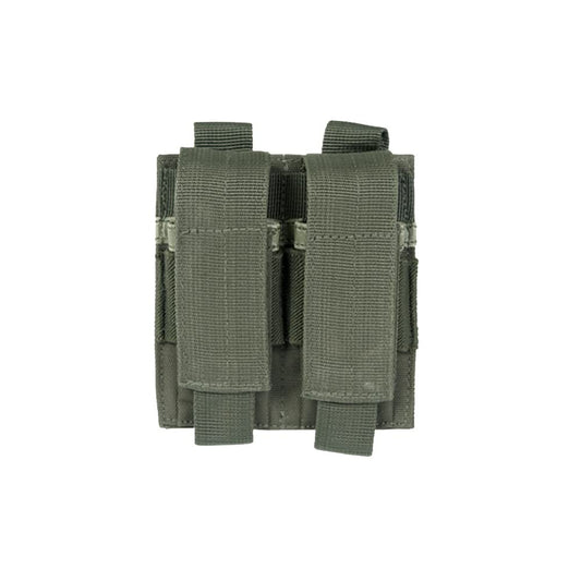 Mil-Tec Double Pistol Magazine Pouch, OD Green, 4.5 x .80 x 4.7, 13495501