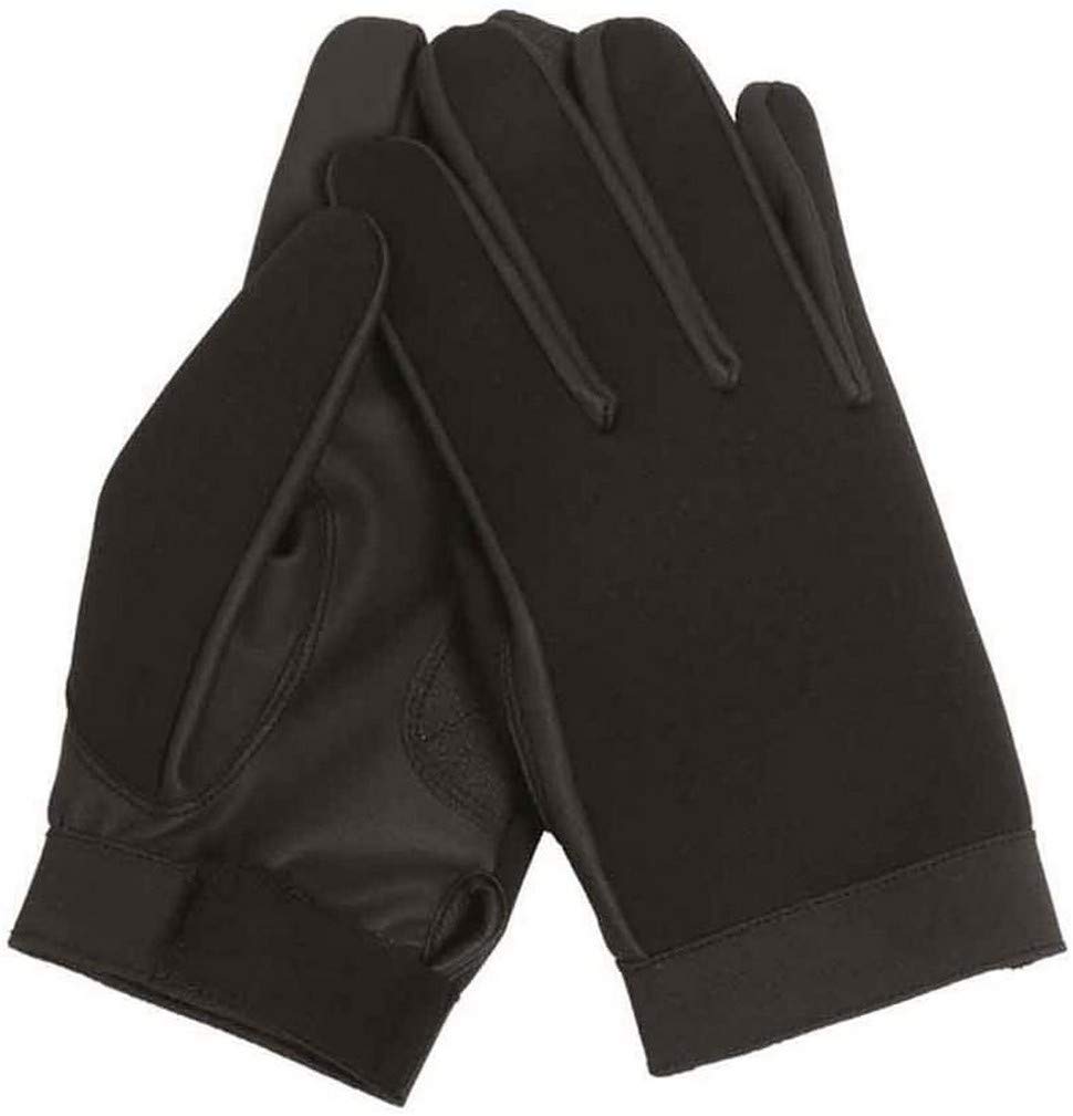 Mil-Tec Black Neoprene Assault Gloves (Small)