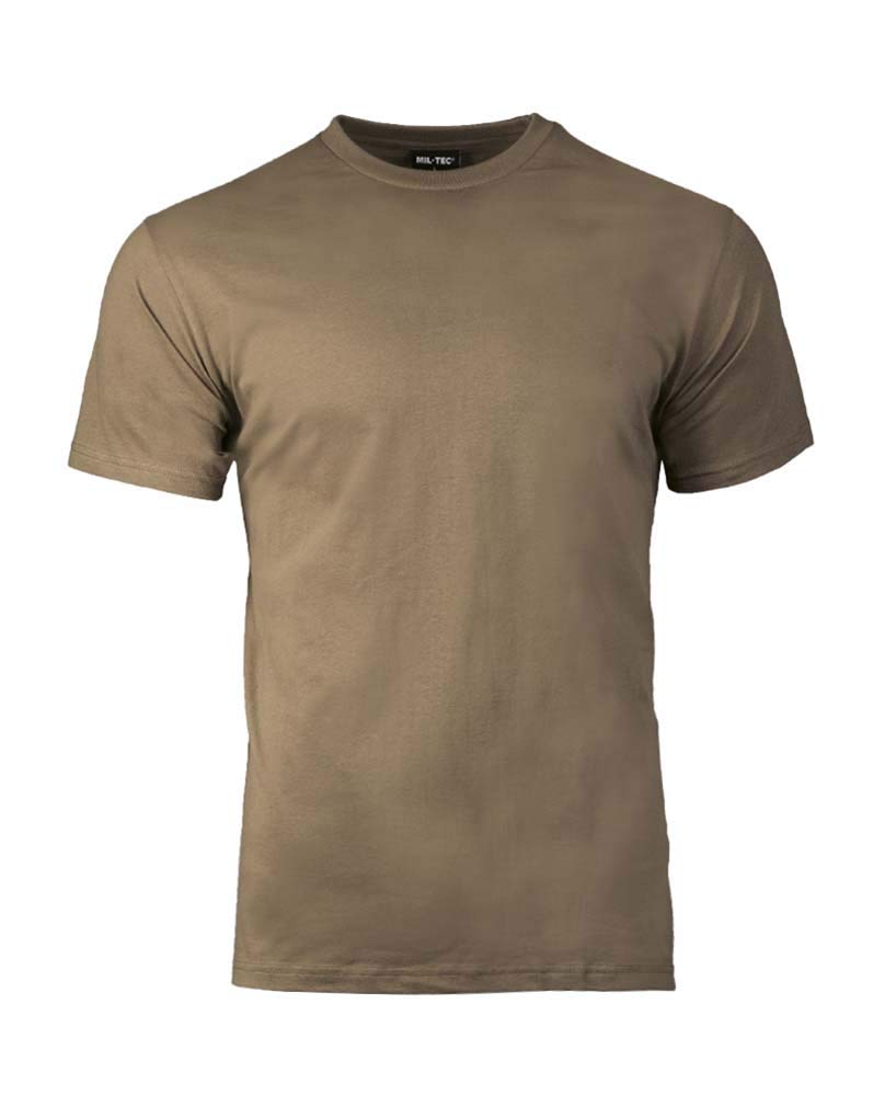 Miltec US Style BDU T-Shirt - Coyote/Olive Green (Small)