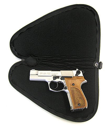 Tactical Small Padded Gun Arm Pistol Carry Hand Zip Case Shooting Security Black