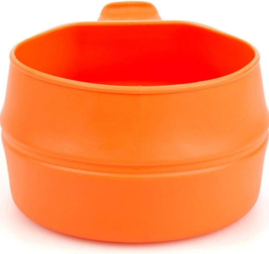 Wildo Fold-A-Cup Large size – Orange Foldable, BPA-Free TPR Camping Cup,Super Lightweight, Made in Sweden – Original & Compact Portable Drinkware