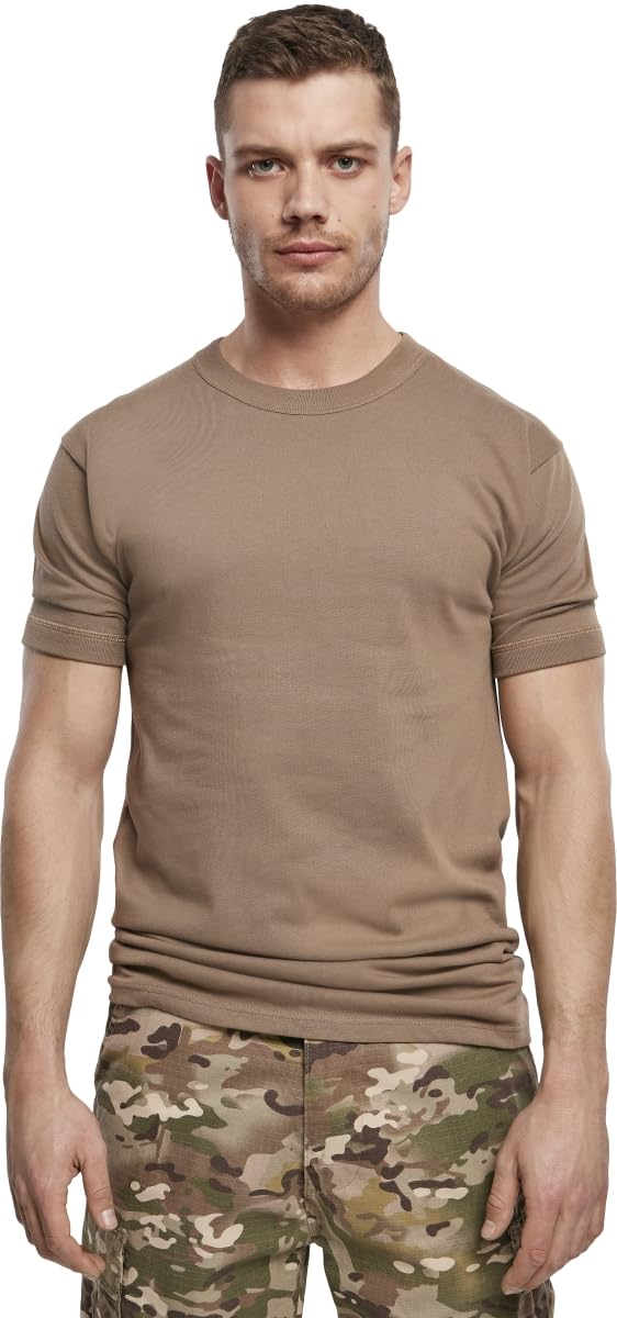 Brandit Men's BW T-Shirt Beige Size 9