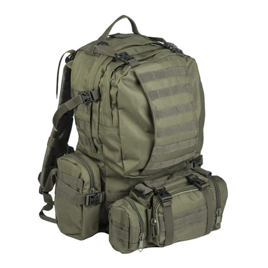 Mil-Tec Defense Pack OD Green – Tactical MOLLE Military Backpack 36L