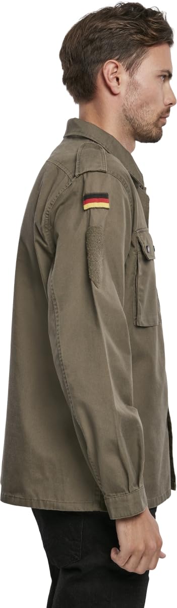 Brandit Men’s BW Field Tunic Olive 4XL – Military Style Lightweight Jacket