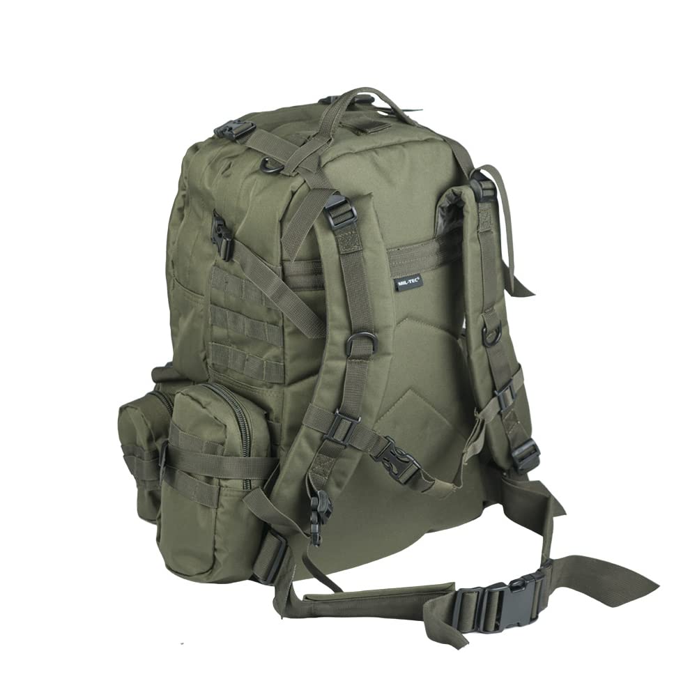 Mil-Tec Defense Pack OD Green – Tactical MOLLE Military Backpack 36L
