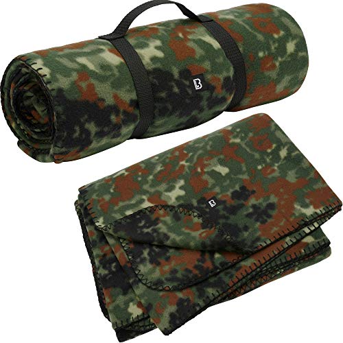 Brandit Fleece Blanket Flecktarn – Soft Warm Camouflage Outdoor Cover