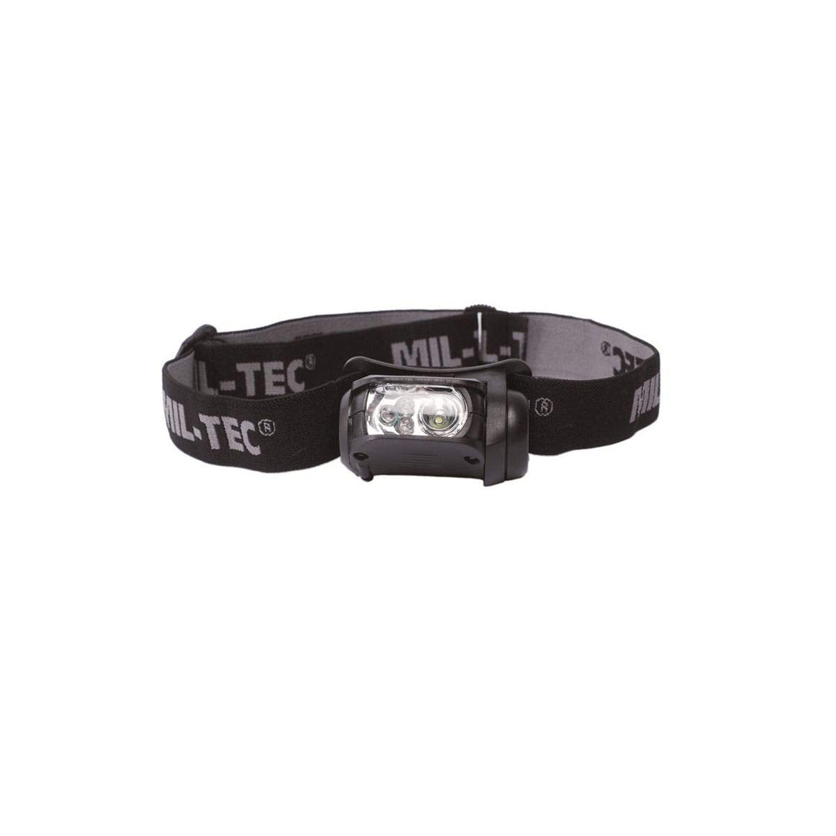 Mil-Tec Black Headlamp – Unisex One Size Outdoor Tactical LED Light