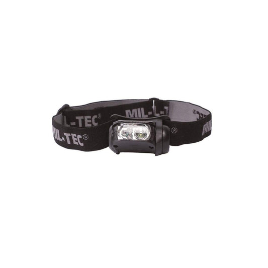 Mil-Tec Black Headlamp – Unisex One Size Outdoor Tactical LED Light