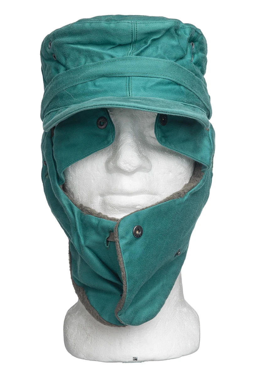 Original Austrian Army Military Winter Cap Green Sizes 54-57
