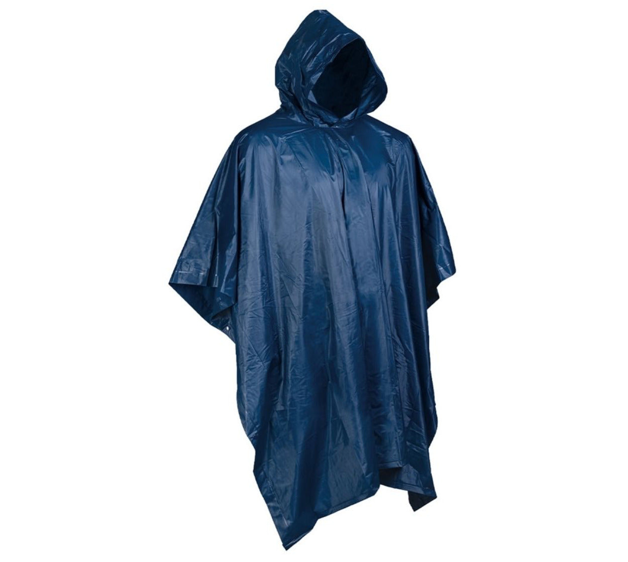 MIL-TEC Weatherproof RainCoat Hunting Fishing Wet Weather Poncho Vinyl Dark Blue