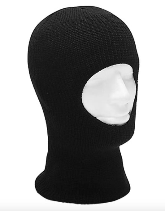 Army Military Tactical Combat Flexible Balaclava 1 Hole Black