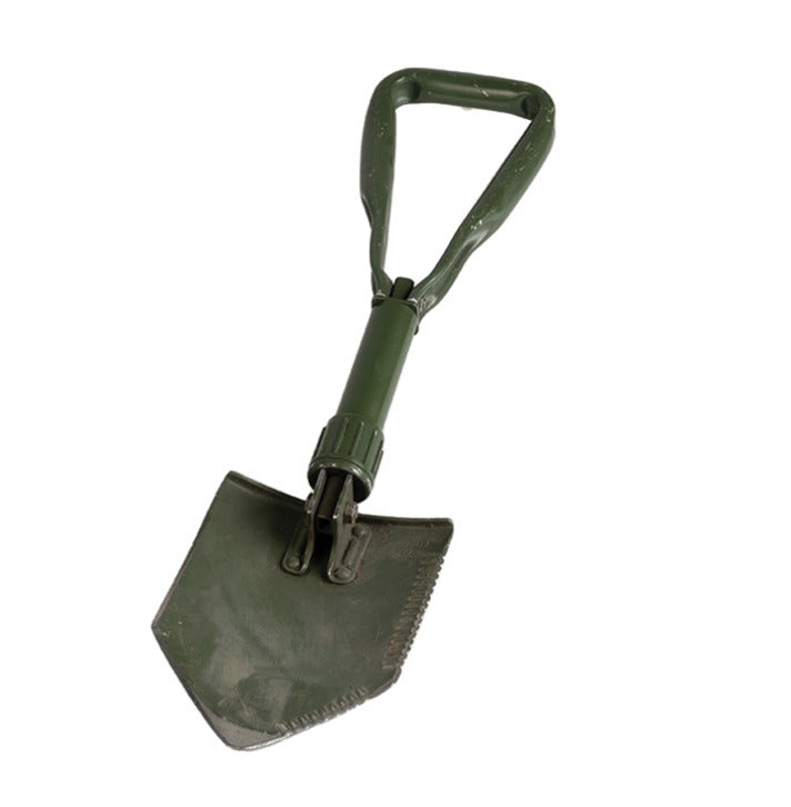 German Trifold Shovel Vintage Military Surplus - Compact Durable Used