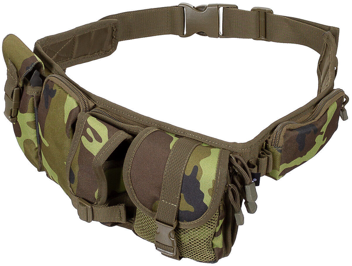 MFH Waist Belt 6 Pockets Ca. 5.5 Cm M95 Czech Camo M95