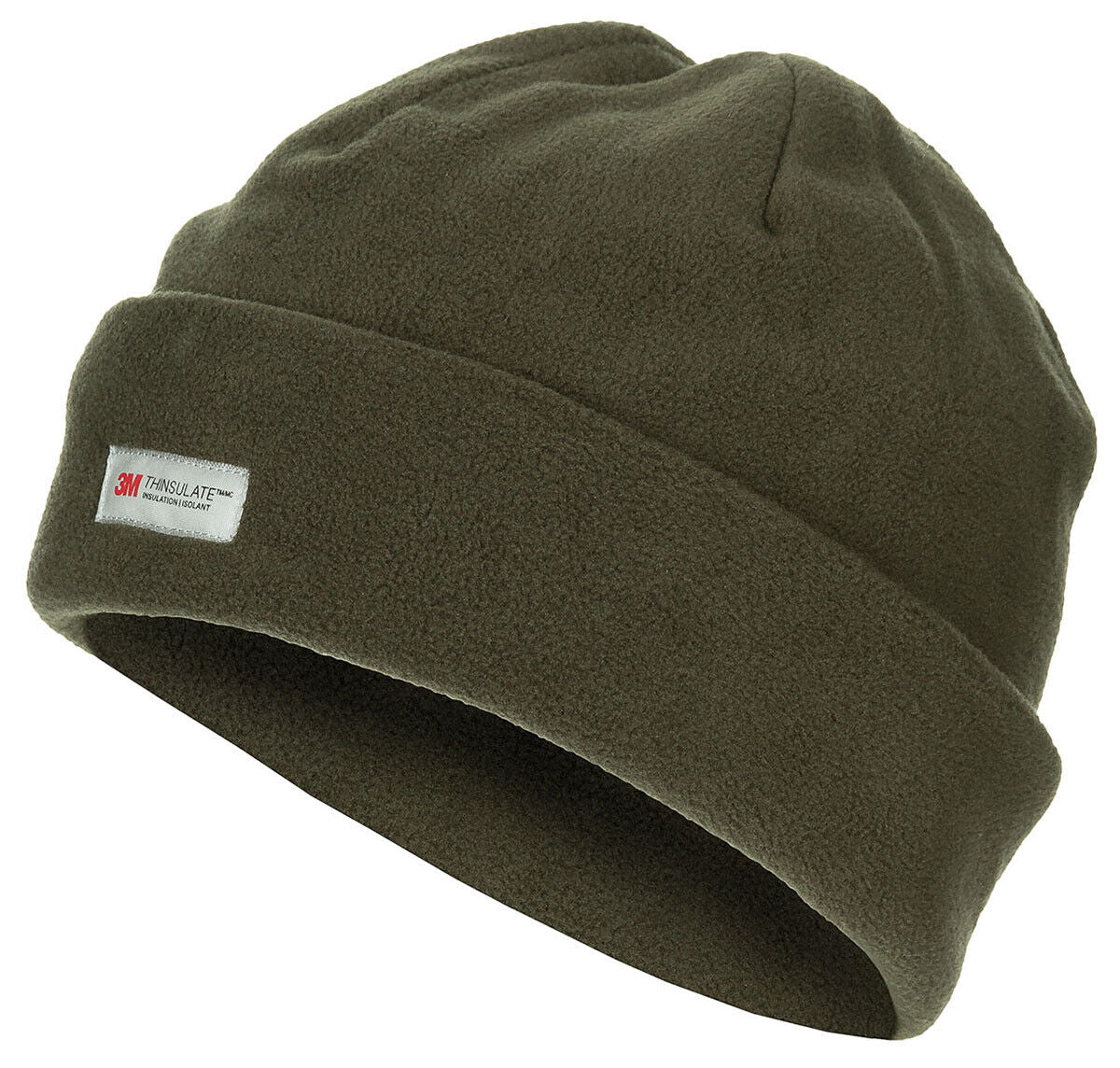 Mens Thermal Beanie Hat 3M Thinsulate Fleece Insulated Knitted Winter Cap Green