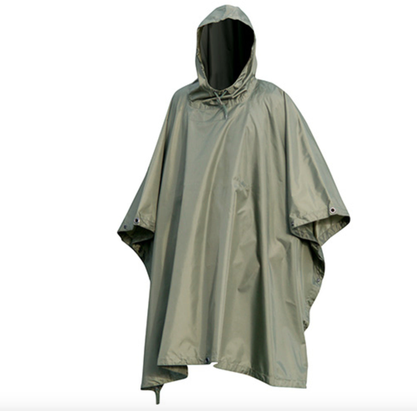 MIL-TEC Weatherproof Rain Coat Hunting Wet Weather Poncho Ripstop OD Green