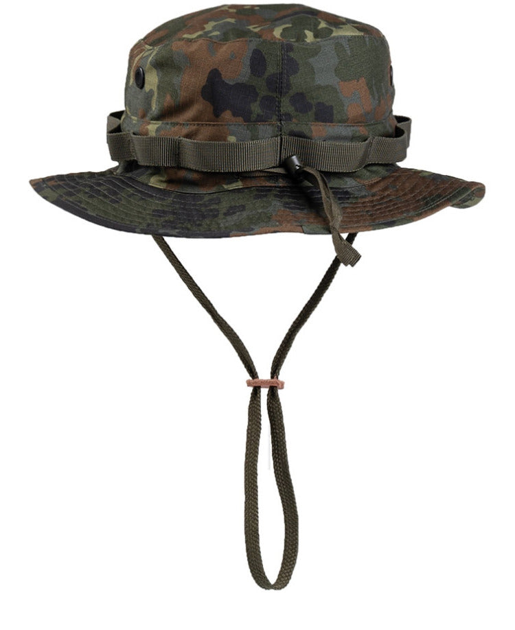 US Army Style Hat Outdoor Hunting Fishing Boonie Summer Cap Flecktarn One Size