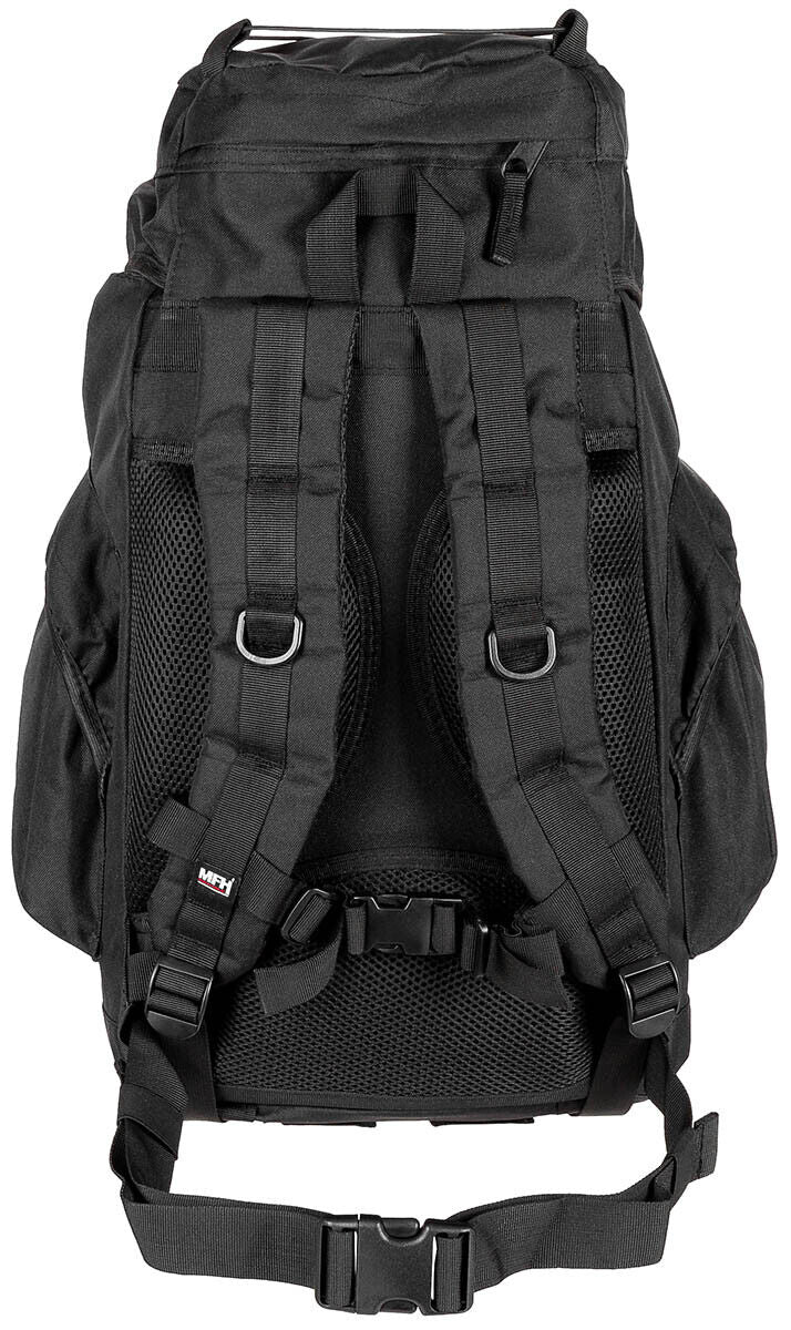 Black Backpack Recon II 25L Adjustable Straps Padded Back Breathable Material