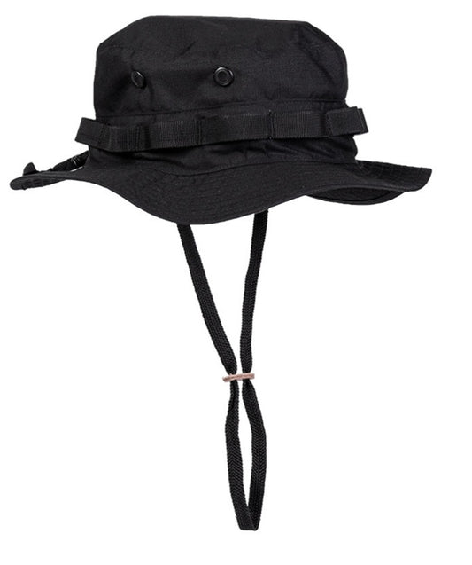 US Army Style Hat Outdoor Hunting Fishing Boonie Summer Cap One Size Black