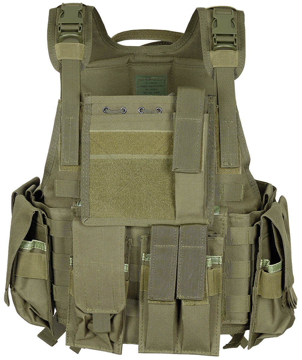 US Army Military Combat Vest Ranger With Belt OD Green Molle Adjustable One Size