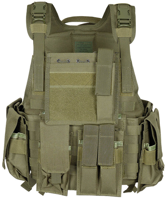 US Army Military Combat Vest Ranger With Belt OD Green Molle Adjustable One Size
