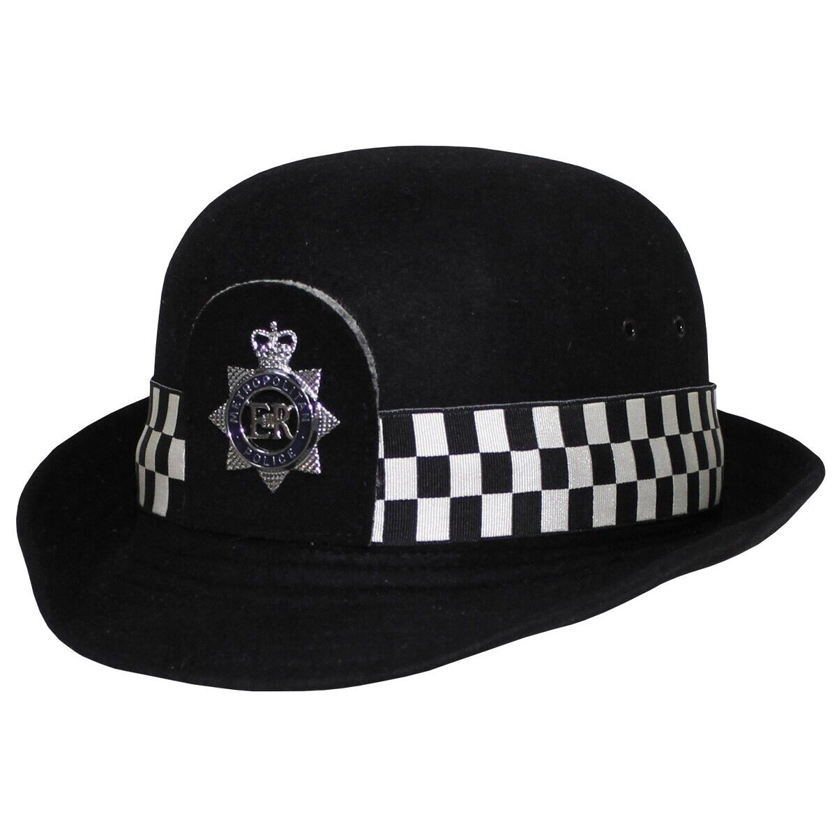 British Bobby Hat Lady with Badge & Band Police Uniform Military Surplus Used