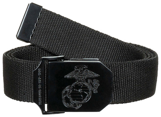 US Marines Corps Web Belt Up To 130cm Black