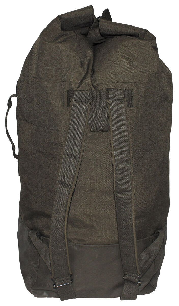 Austrian Original Military Army Duffle Bag OD Green 2 Straps Used