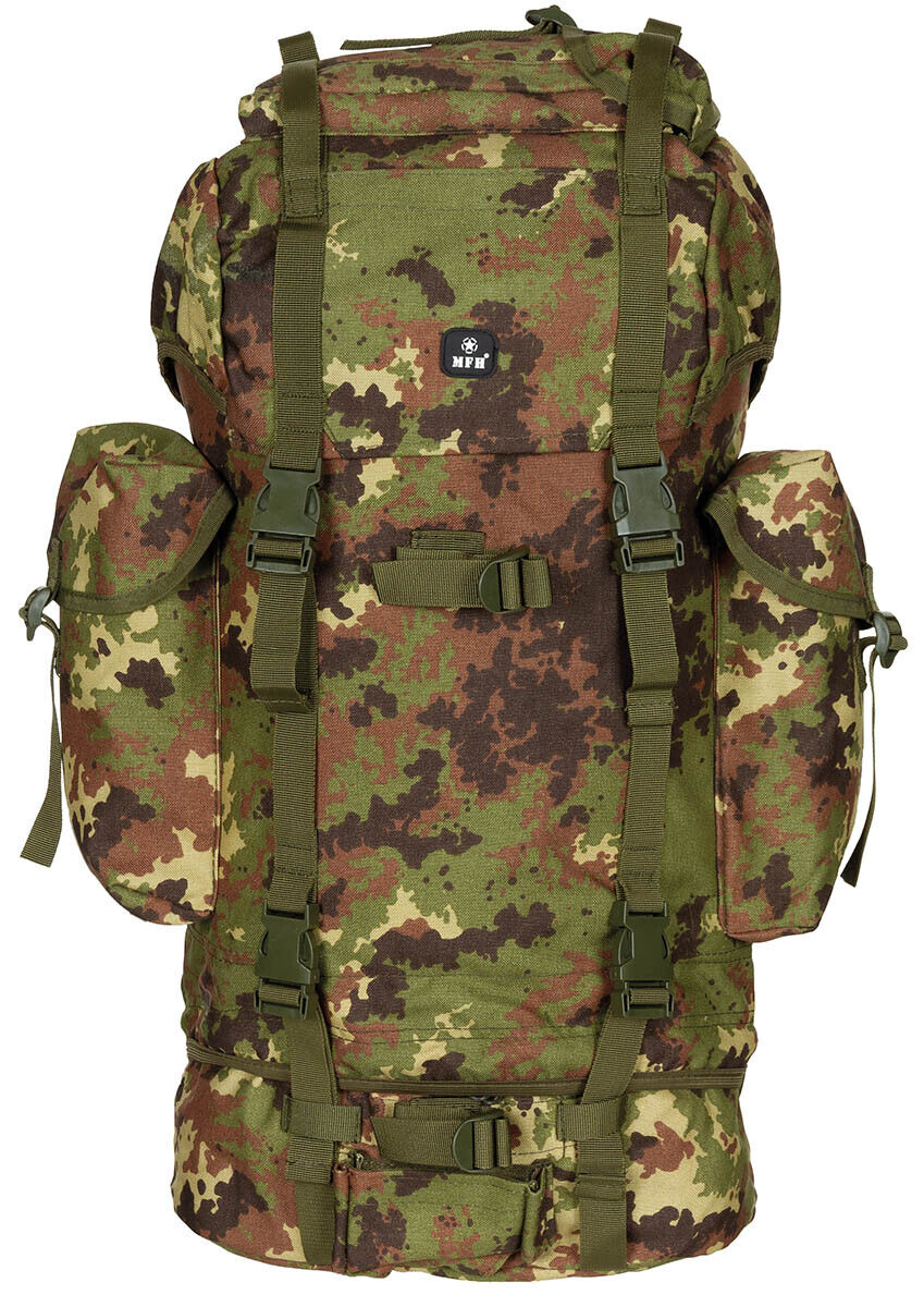 German Army 65L Combat Vegetato Camo Backpack Bundewehr  MFH Tactical Airsoft