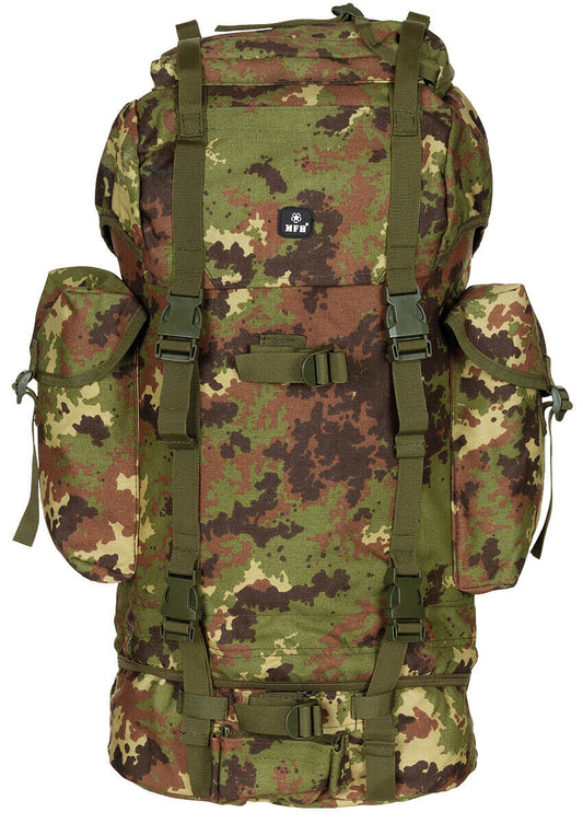 German Army 65L Combat Vegetato Camo Backpack Bundewehr  MFH Tactical Airsoft
