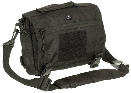 Shoulder Bag Military Army Combat Style Deluxe Adjustable MOLLE Black