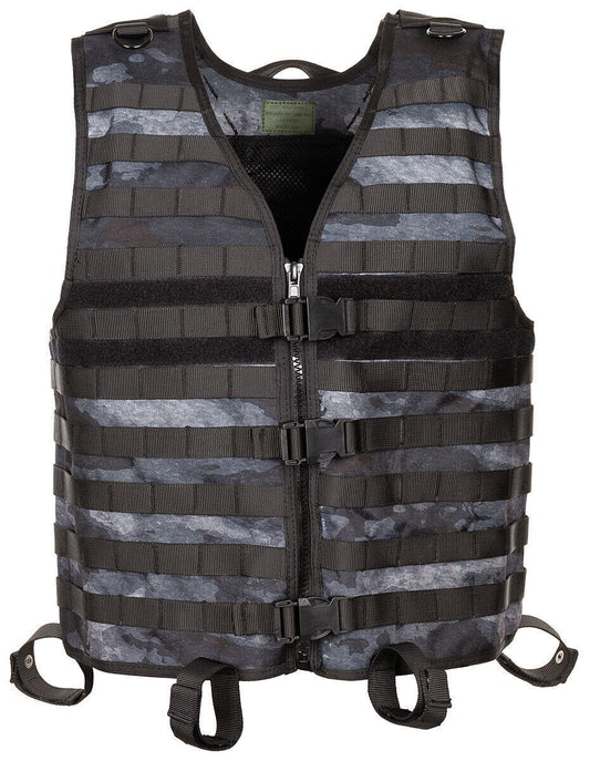 Tactical Air soft Paintball Military Molle Light Carrier Vest HDT Camo LE