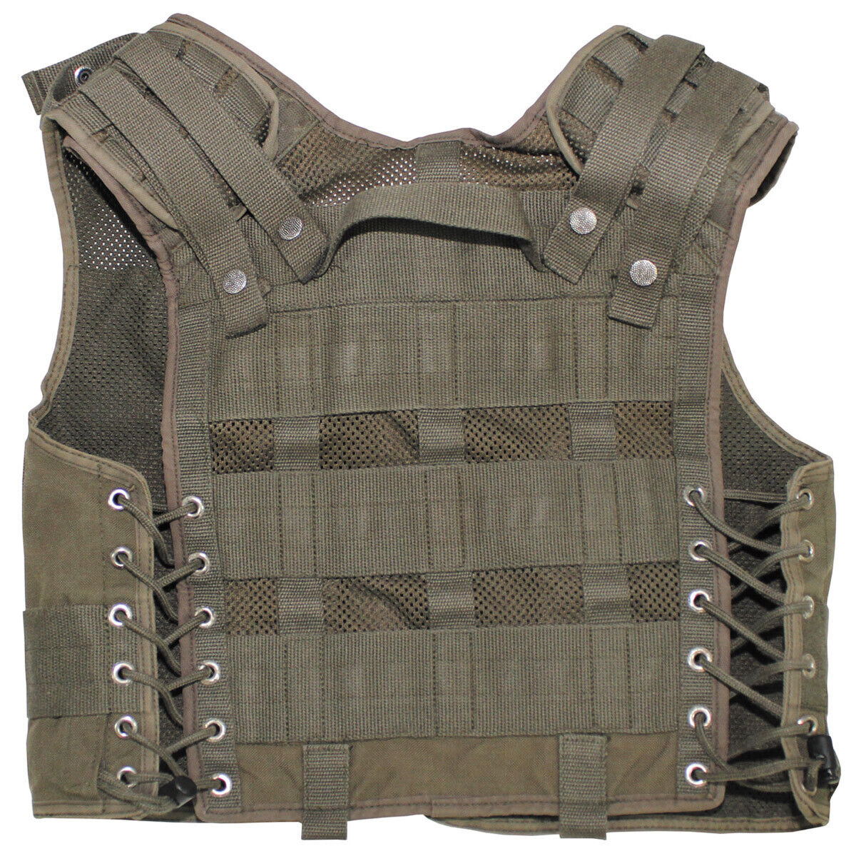 Original Austrian Army Military Vest Tactical,OD Green Used DEFECTIVE