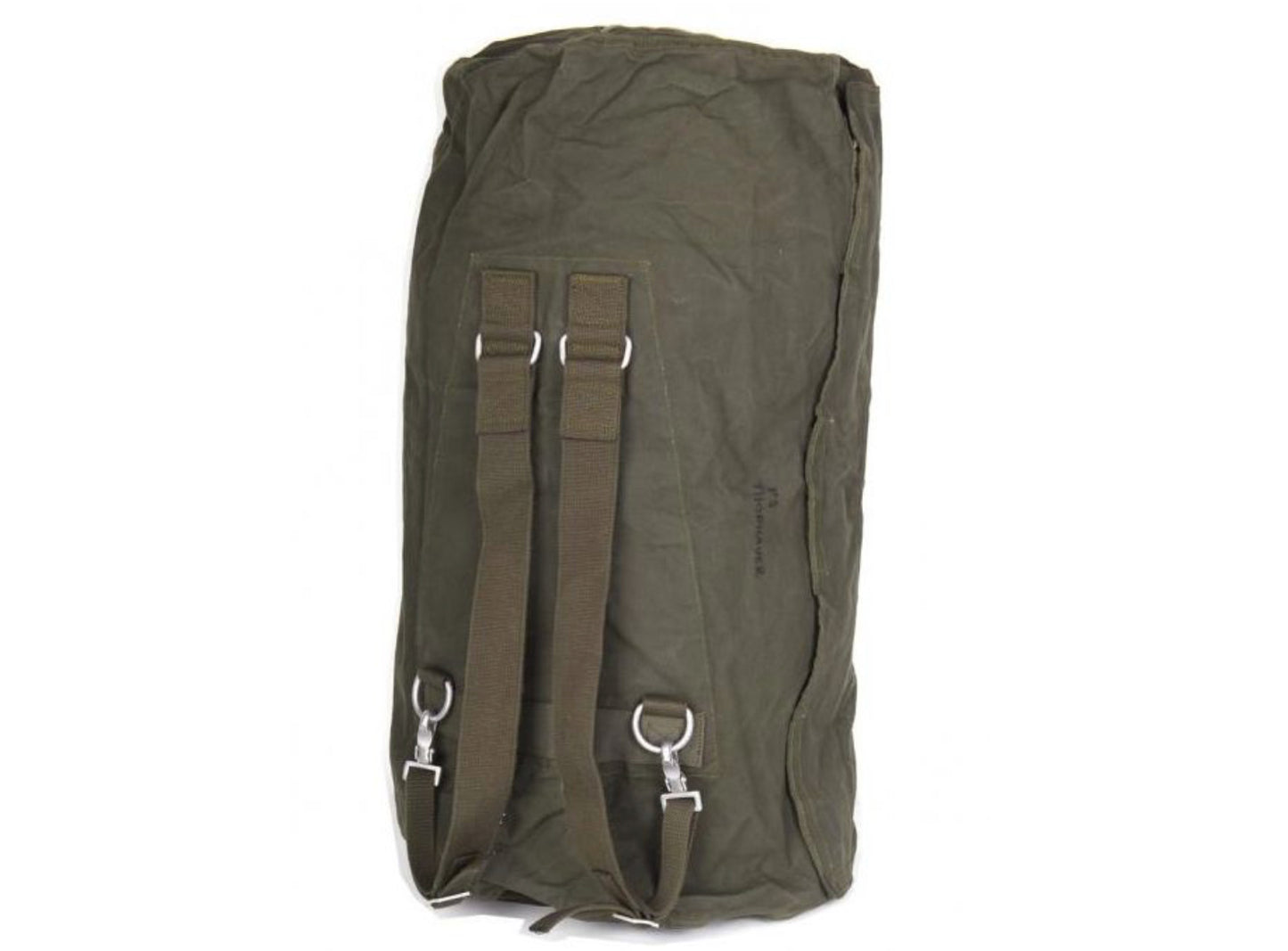 German Army Duffle Bag with Straps - Vintage Military Surplus Spacious Used