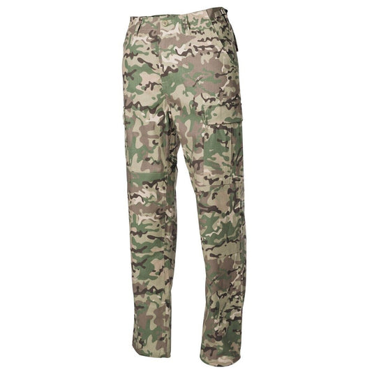 US Army Mens Tactical BDU Pants Military Combat Rip Stop Operation-Camo MFH
