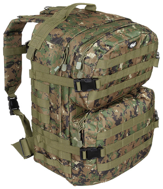 US 40L Backpack Assault II Tactical MOLLE Digital Camo Airsoft MFH Brand