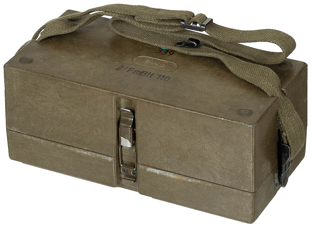 German Bundeswehr Army Vintage BW Field Phone Krone WF In Case Used