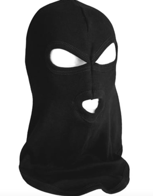 Army Military Tactical Combat Flexible Balaclava 3 Holes Black