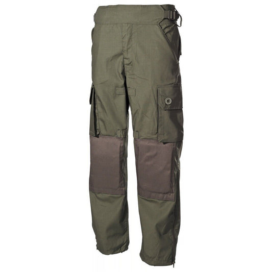 Army Battle Military Field Combat Trousers Commando Smock Rip Stop Green MFH