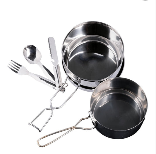 Czech Army 3-Pcs Stainless Steel Mess Kit Utensil Vintage Military Surplus Used