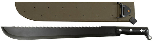 US-Style Bolo Machete Saw Back Plastic Cover Riveted Bakelite Handle