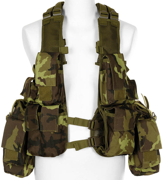 Tactical Vest Military Army Combat Lightweight Various Pockets M 95 CZ Camo