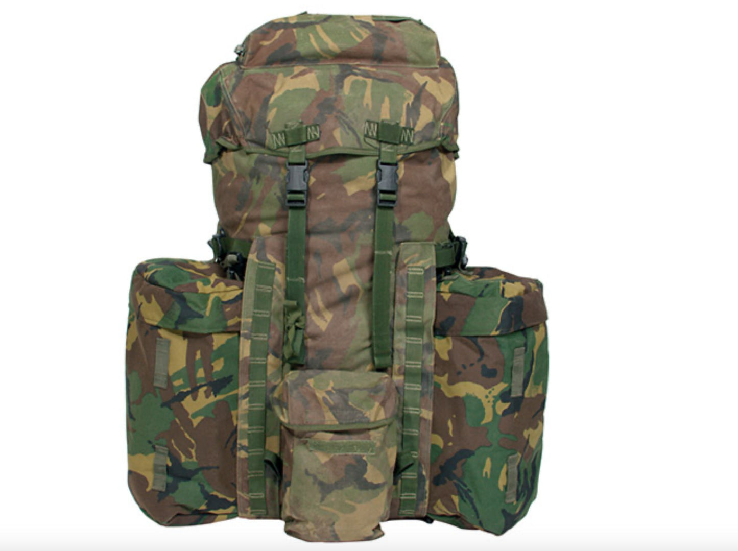 Original British Camo PLCE Rucksack with Side Bags Vintage Military Surplus Used 80L