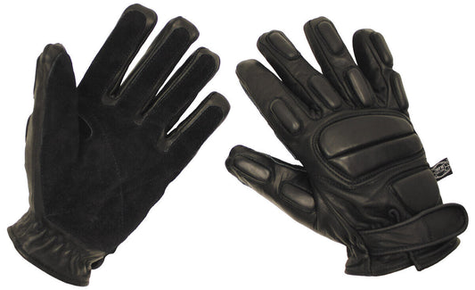 Leather High Quality Gloves Protect Black Cut-Resistant
